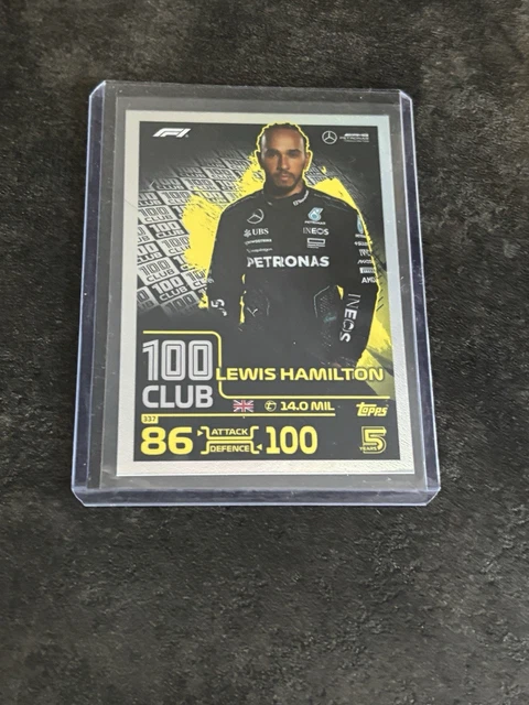CARTE TOPPS TURBO attax F1 2024 Lewis Hamilton gold edition limited N