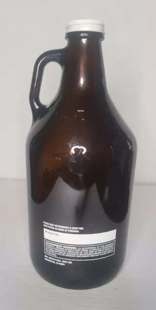 Rock Bottom Brewery Brown Glass Beer Growler 64 oz 2