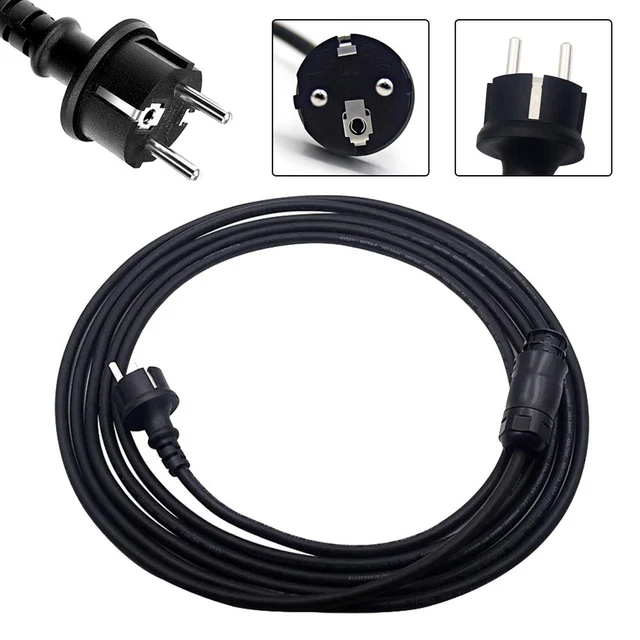 3-pin H07RN-F Inverter Mains Connection Photovoltaic Power Cord 3-core