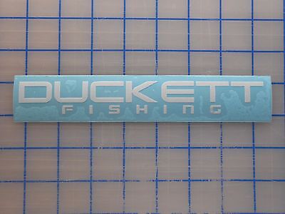 Duckett Sticker Decal 15" 19" 23"Fishing Rods Bass Micro Magic Ghost White Reel