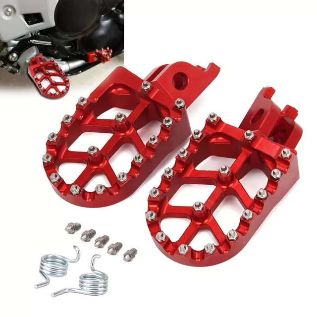 Foot Pegs Dirt Bike Footpegs Pedals Rest for CR125 CR250 CRF150R CRF250R/X KX250