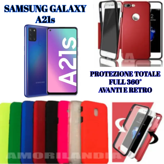 L'ORIGINALE cover ibrida Per Samsung Galaxy A21s FULL TOTALE 360° fronte e retro