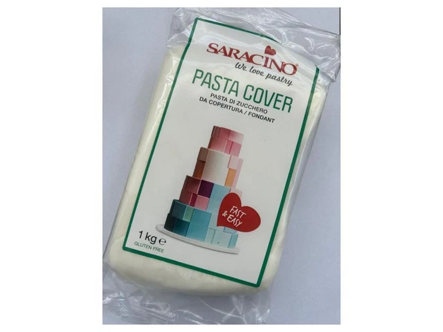 Pasta Di Zucchero Saracino - 1 Kg Bianca, Senza Glutine, Per Modellaggio Decorazioni Torte - Foto 9