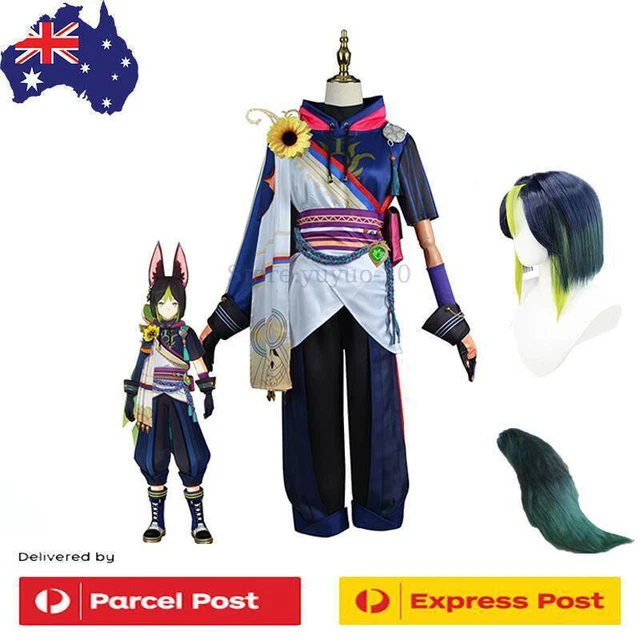 GENSHIN IMPACT TIGHNARI Cosplay Completed Set Halloween Costume Facny
