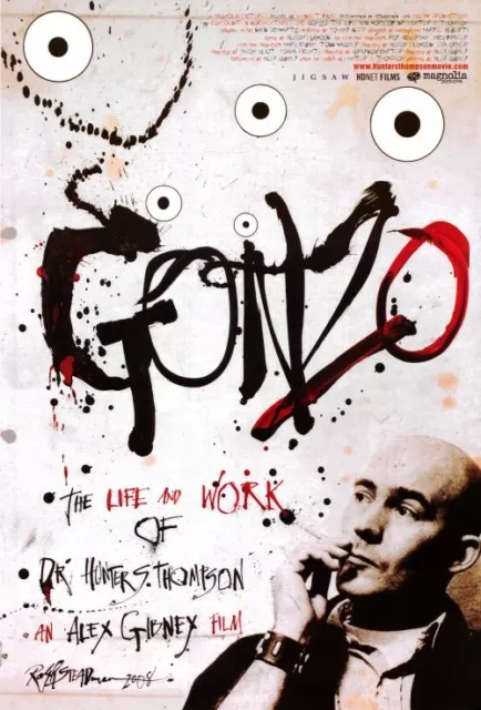 GONZO: THE LIFE AND WORK OF DR. HUNTER S. THOMPSON Movie POSTER 27x40 Johnny
