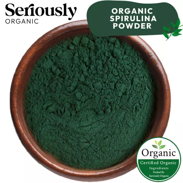 CERTIFIED ORGANIC SPIRULINA 100g :: 100% PURE:: NON GMO :: SUPERFOOD