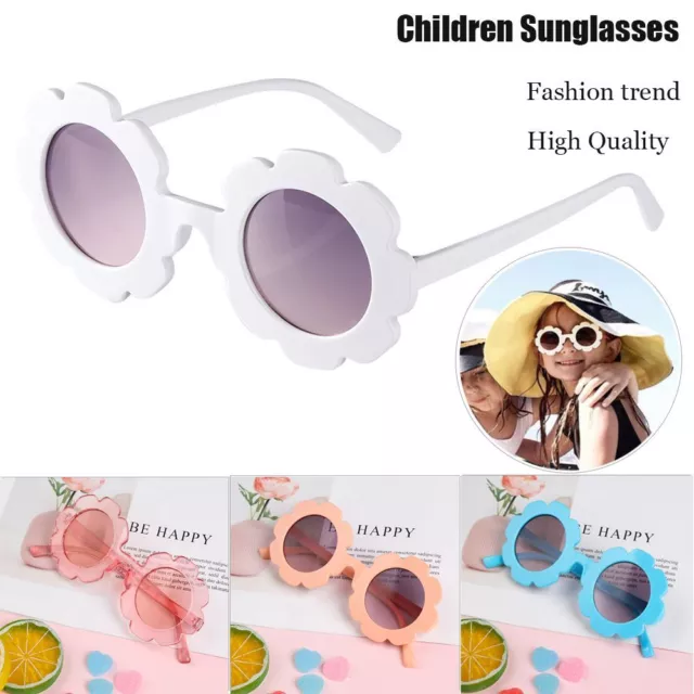 Streetwear Trend Eyewear Children Sunglasses Flower Shape Vintage Sun Glasses