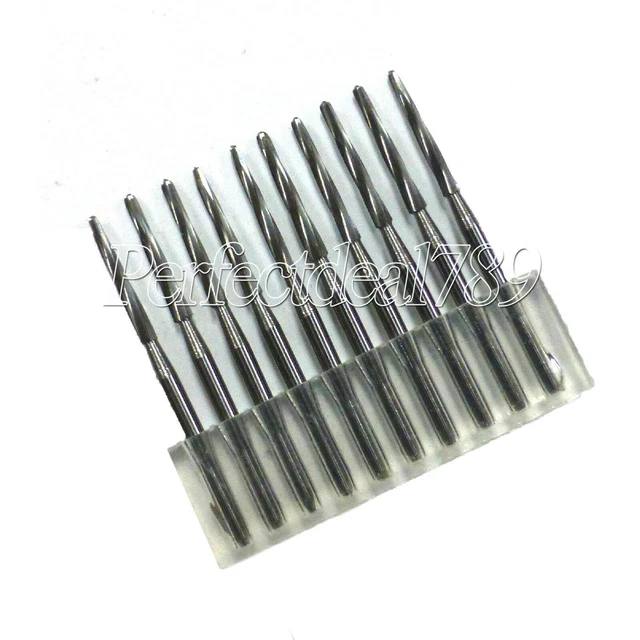 10Pcs Dental Surgical Zekrya Tungsten Carbide Cutters Finishing Burs 28mm