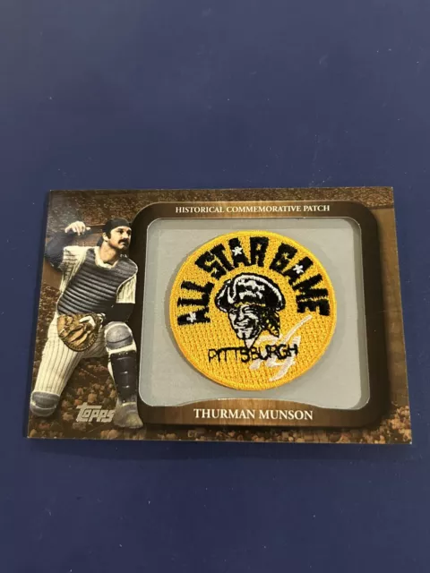 Thurman Munson Topps 2009 Historical Commemorative Patch Pirates All Star Game