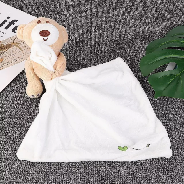 Infant Safety Towel Cartoon Animal Doll Soothing Towels Baby Bear Comforting Toy