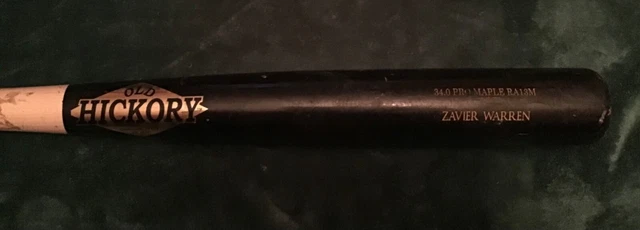Zavier Warren game used bat Milwaukee Brewers Zavier Warren game used bat Milwaukee Brewers