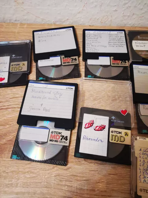 26 MD Tdk, SONY, BASF, Maxell MD COOL Recordable 80 / MiniDisc 2