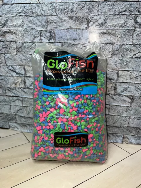 5 LB Fluorescent Glo Fish Aquarium Gravel Accents for Fish Tank