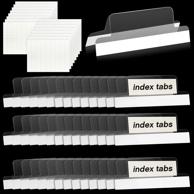 2 INCH INSERTABLE Self-Adhesive Tabs with Printable Inserts with File ...