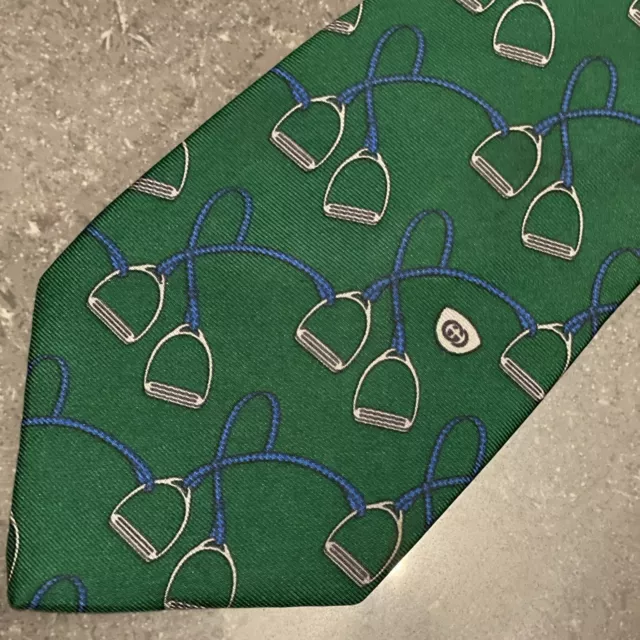 GUCCI GG Logo Tie Silk BRW Total Pattern Men's