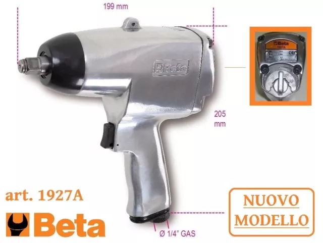 BETA 1927A AVVITATORE PNEUMATICO REVERSIBILE PISTOLA AD ARIA 1/2" impact wrench