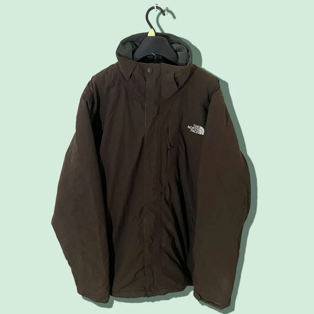 Mens Brown The North Face Hyvent Insulated Waterproof Jacket Size Large (L) #816