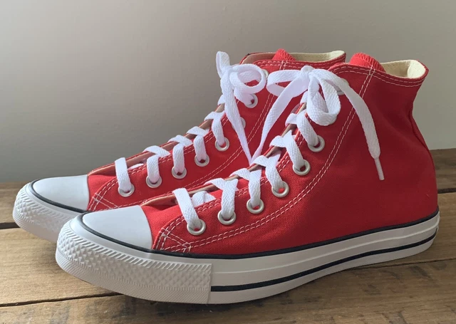 NEW Unisex Converse Chuck Taylor All Star High Tops Red M9621 Mens 7 Womens 9