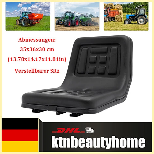 Sitzschale Für Traktor & Schlepper – 50 Cm Breit, Wasserfestes PVC | Passt Auf Aufsitzmäher, Gabelstapler