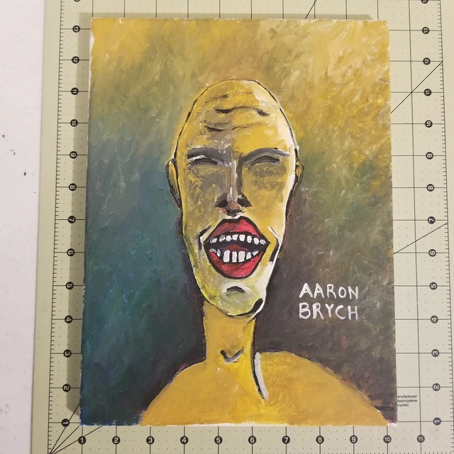 Original Watercolor Painting Abstract  9x12” signed by Aaron Brych