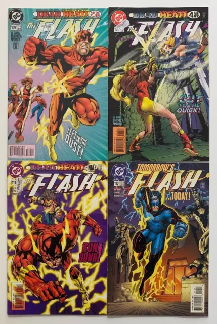 Flash #109 to #112 (DC 1996) 4 x FN & VF condition issues