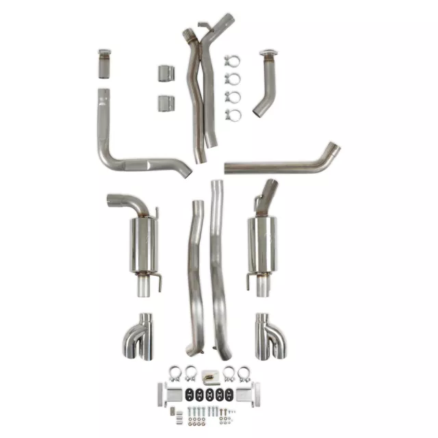 70501432-RHKR Hooker BlackHeart CatBack Exhaust System