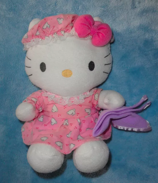 NAKAJIMA SANRIO PLUSH Hello Kitty Pink Bunny Pajamas w/ Blanket Stuffed  Animal $18.00 - PicClick