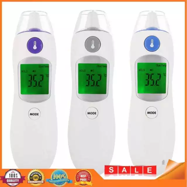 Baby Thermometer Infrared IR LCD Forehead Ear Non-Contact Body Monitors