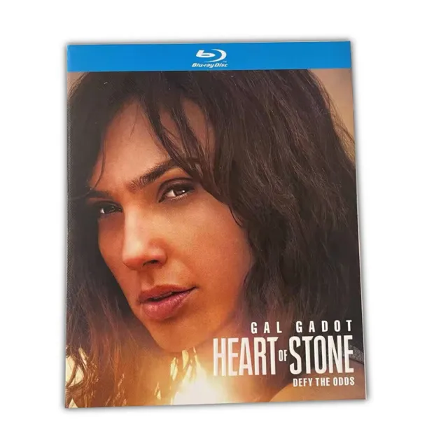 Heart of Stone 2023 (Blu-ray BD) film d'azione Gal Gadot Tutte le Regioni Nuovo