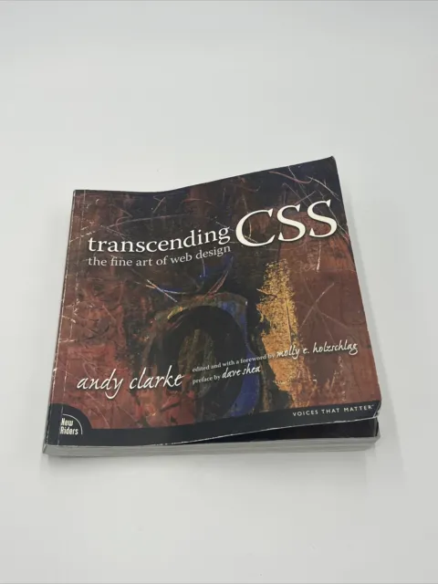Transcending CSS: The Fine Art of Web Des- 9780321410979, paperback, Andy Clarke