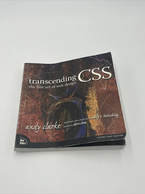 Transcending CSS: The Fine Art of Web Des- 9780321410979, paperback, Andy Clarke
