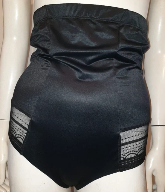 SHAPEWEAR SEXY BLACK Satin Lace Trim Control Pants Matalan Briefs Knickers  12 £11.99 - PicClick UK