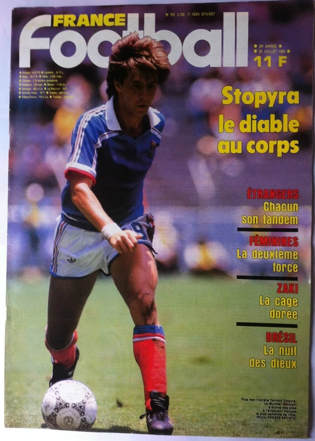 Photo Ancienne Equipe De France Football - Stéphane Paille, Vincent Guérin, Stopyra