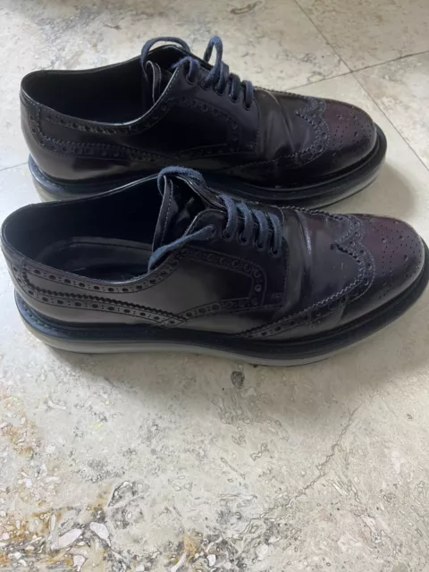 Prada Mens  Shoes / Levitate, Air Sole, Uk 6.5 / Us 7.5 - 8 Burgundy 3