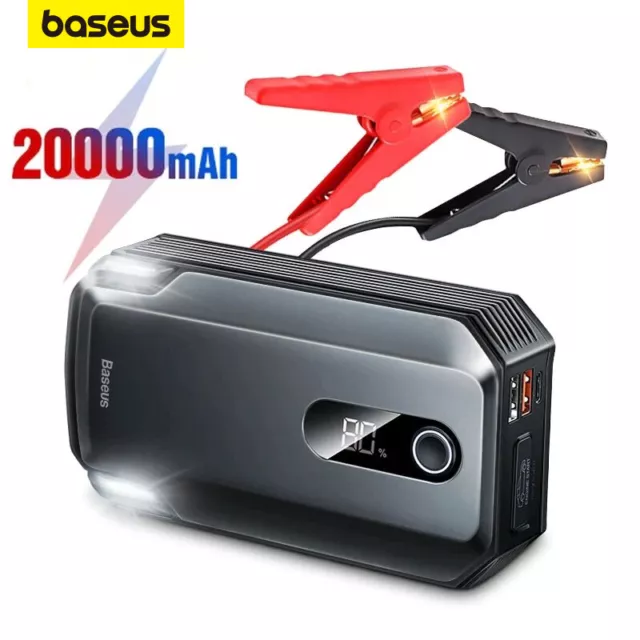 Auto KFZ Starthilfe 20000mAh 2000A Jump Starter Ladegerät Booster Powerbank PKW