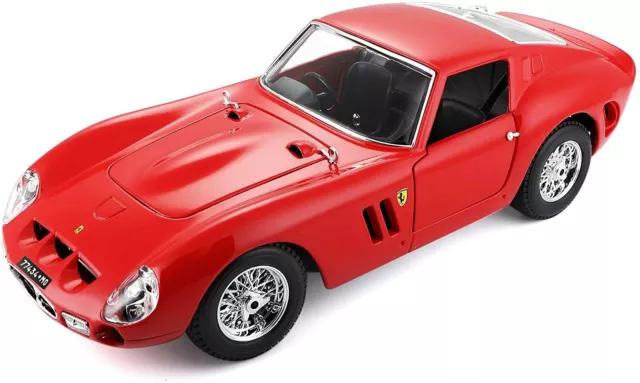 Bburago 18-16602 - Modellauto - Ferrari 250 GTO (rot, Maßstab 1:18) Modell Auto