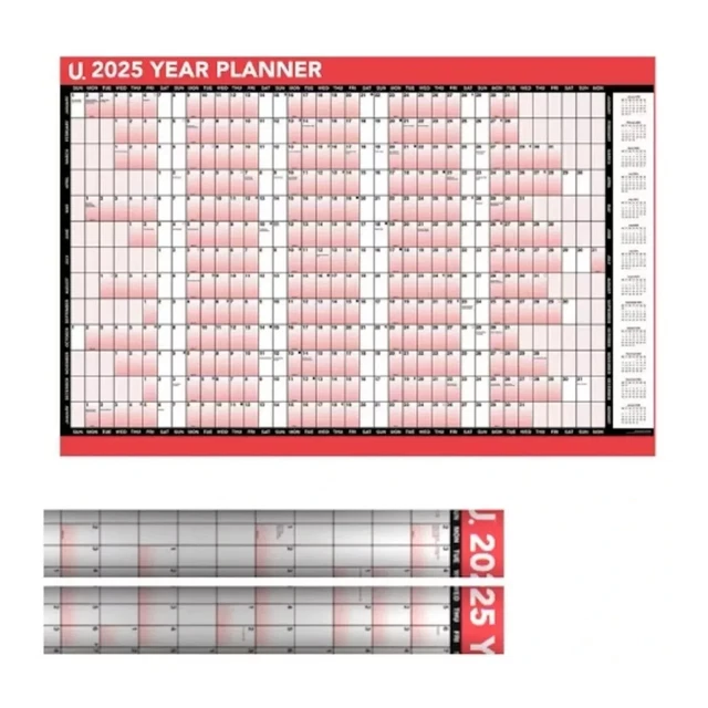 FULL YEAR WALL Planner 2025 A1 Large Calendar Home Office Stationery £5