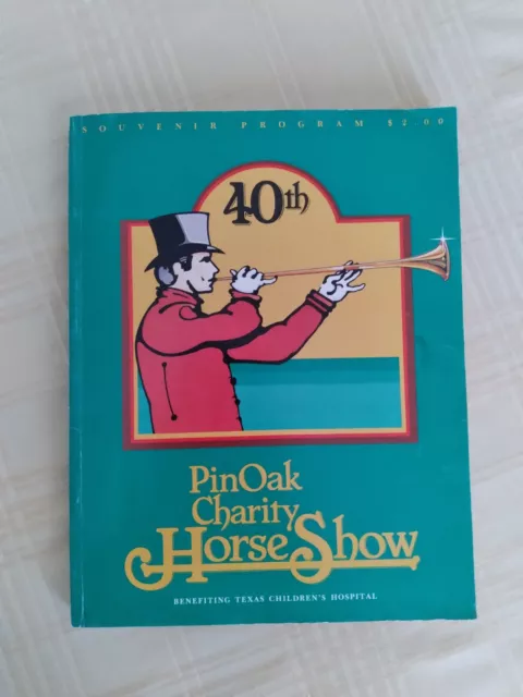 Pin Oak Stables Horse Show Houston Texas Children's Hospital Vintage Adv