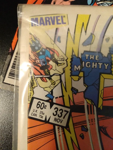 The Mighty Thor #337 Vol 1 Newsstand 1st appearance Beta Ray Bill Marvel 1983 3