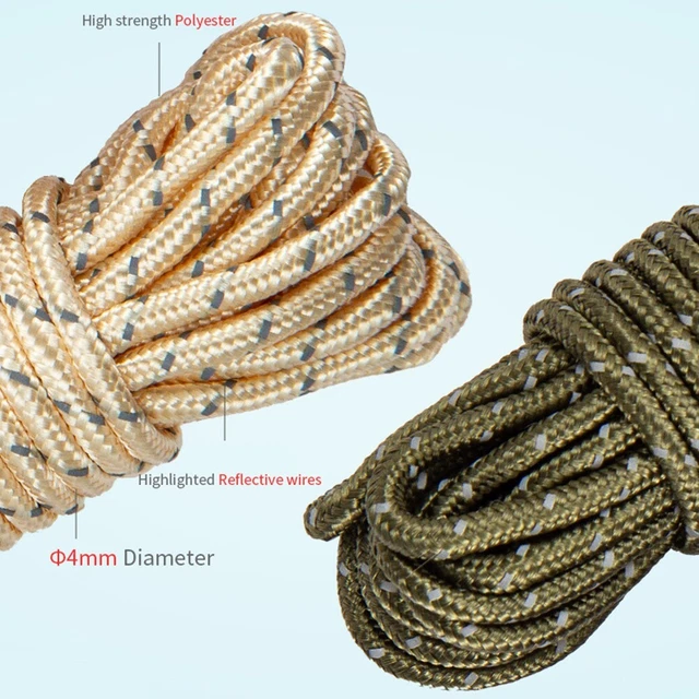 Xinlie 50M Tente Réfléchissante Corde De Nylon Camping Corde H 1214078