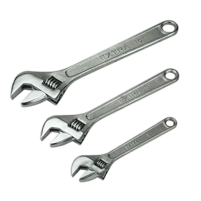 Siegen S0448 Clé Réglable Set 3pc 150, 200 & 250mm