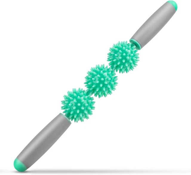 Igelball Massageroller mit Griff 40Cm Massage Roller Stick. Massagerolle Körper