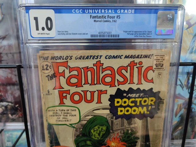 Fantastic Four #5 (1962) - Cgc Grade 1.0 - 1St Appearance Of Doctor Doom! 2