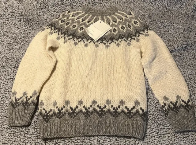 The Handknitting Association Of Iceland 100% Wool Sweater Mens Xl New With Tags