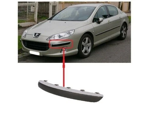 Grille De Calandre Avant Centrale D'origine Pour Peugeot 407 (2004-2010) - Pièce Retov - Référence 7414 GF