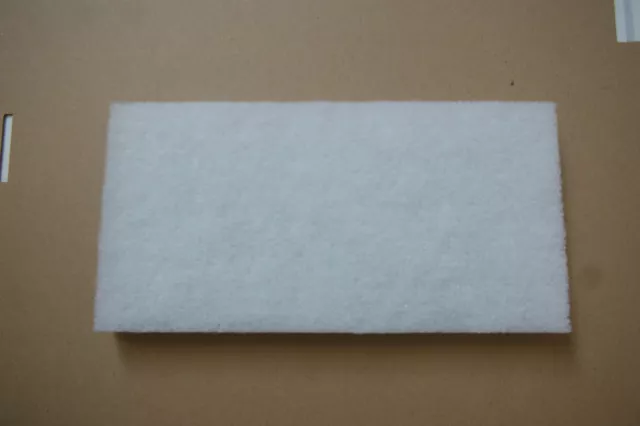 Ersatzbelag f. Padbrett Pad Superpad Handpad Polierpad  weiß 24/12/2,5cm 3er-Set 3
