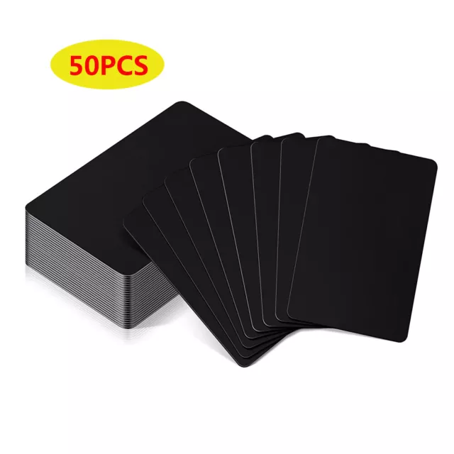 100 THICK 0.5mm Anodized Aluminum Business Card Blanks Metal Laser  Engraving