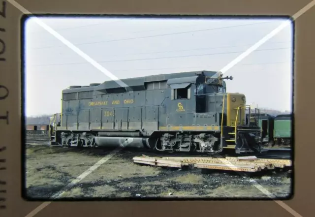 Original  '72 Kodachrome Slide C&O Chesapeake Ohio 3043 GP30  Cincinnati   40I8