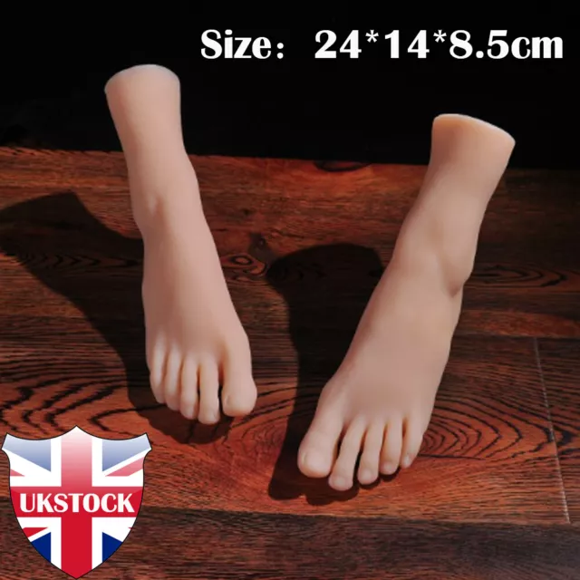 KnowU Gold Silicone Foot 23.5cm High Simulation Model Feet Female Display