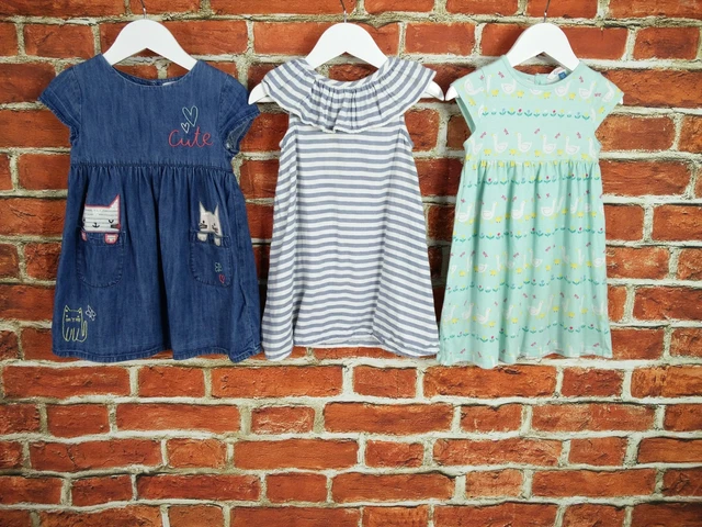Girls Bundle Age 2-3 Years Bluezoo Next John Lewis T-Shirt Dress Set Summer 98Cm